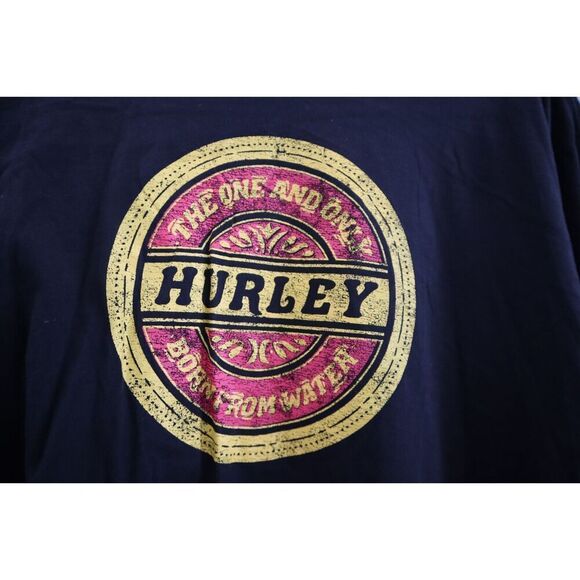 Hurley 3HL1640487 Juniors' Sz L Caviar Black Max Boyfriend Long Sleeve T-Shirt - Picture 7 of 9